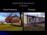 Zespołu Szkół Specjalnych w Warczu - Gmina Trąbki Wielkie