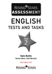 TESTS AND TASKS - Rising Stars