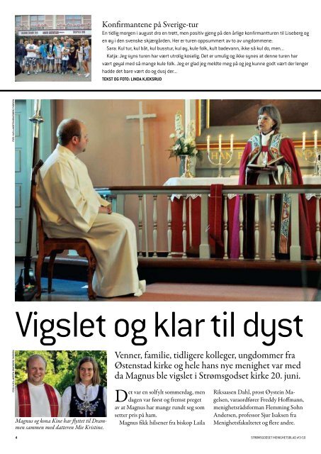 StrÃ¸msgodset menighetsblad 3 2010 - Den norske kirke i Drammen