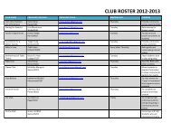 CLUB ROSTER 2012-Ã¢â‚¬Â2013 - Woodbridge High