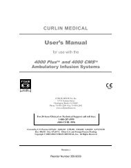 Curlin 4000 User Manual - Med-E-Quip Locators