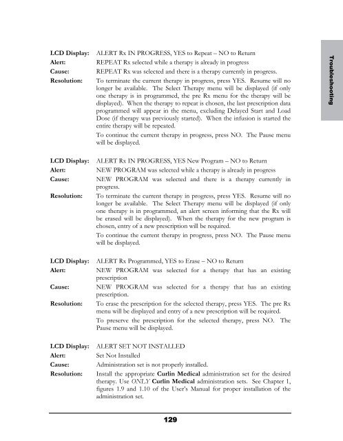 Curlin 4000 User Manual - Med-E-Quip Locators