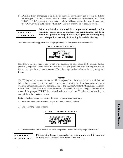 Curlin 4000 User Manual - Med-E-Quip Locators