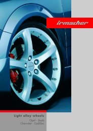 Light alloy wheels - Irmscher