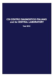 CDI CENTRO DIAGNOSTICO ITALIANO and its CENTRAL ...