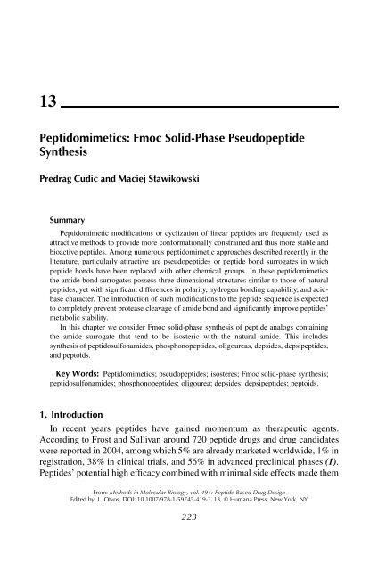 Peptide-Based Drug Design