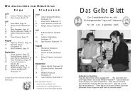 Das Gelbe Blatt - Kirchengemeinden Enge und Stedesand