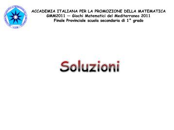 Soluzioni Finale provinciale - isc-diomede