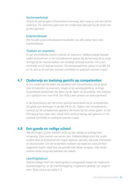 Schoolgids 2011-2012 Wellantcollege Naarden