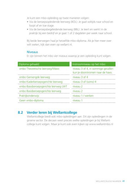 Schoolgids 2011-2012 Wellantcollege Naarden