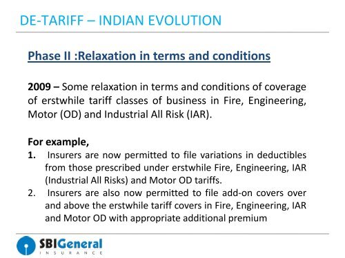 impact of de-tariffication on profitability of non-life insurers