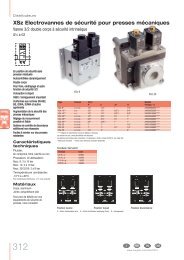 XSz Electrovannes de sÃ©curitÃ© pour presses mÃ©caniques