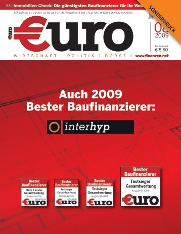 Auch 2009 Bester Baufinanzierer: - Interhyp