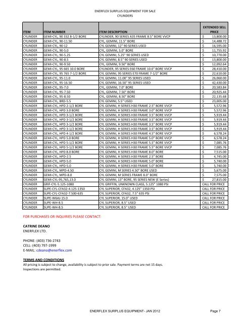 Surplus Equipment - Enerflex