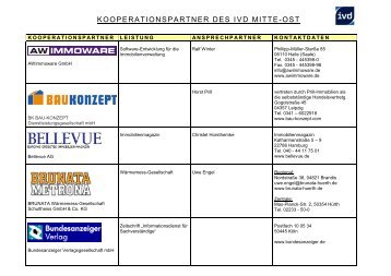 IVD Kooperationspartner - IVD Mitte Ost