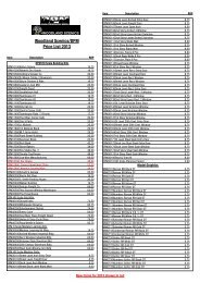 Woodland Scenics/DPM Price List 2013 - Bachmann