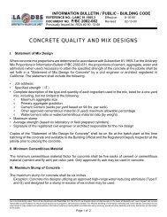 IB-P-BC 2002-062 Concrete Mix Design. - ladbs