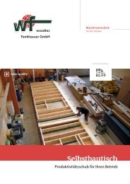 Dokumentation Selbstbautisch de.pdf - woodtec Fankhauser GmbH