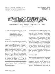 antidiabetic activity of trigonella foenum- graecum l. seeds extract