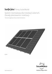 Sunfix System Komponentenliste / Components List - Solarworld.pl