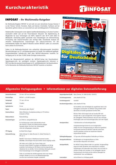 Download Mediadaten - Infosat