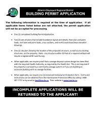 building permit application - Alberni - Clayoquot Regional District