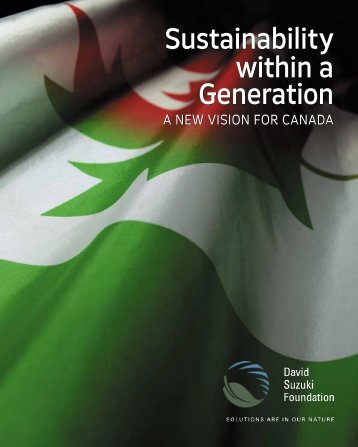 Sustainability within a generation - David Suzuki Foundation