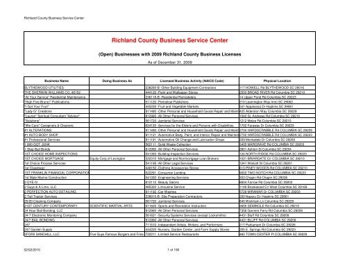 Report - IQ 2009 BL - 2010-02-02 - Richland County