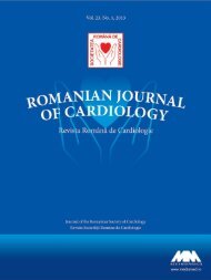 Nr. 1/2013 - Romanian Journal of Cardiology