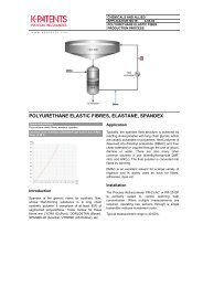 polyurethane elastic fibres, elastane, spandex - K-Patents
