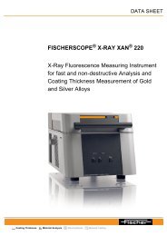 fischerscope Â® x-ray xan Â® 220 - Labsys