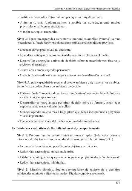 Espectro Autista: definición, evaluación e intervención educativa