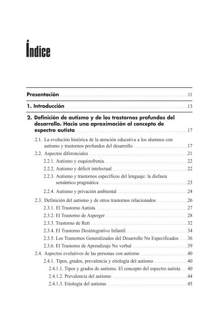 Espectro Autista: definición, evaluación e intervención educativa