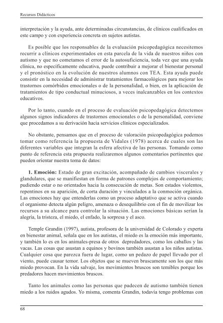 Espectro Autista: definición, evaluación e intervención educativa