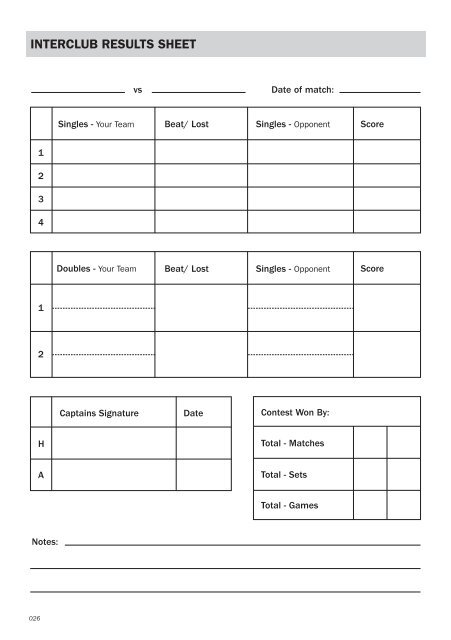 Tennis Canterbury Interclub Handbook 2012/2013