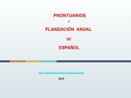 prontuarios planeación anual español - Blog de Humberto Cueva