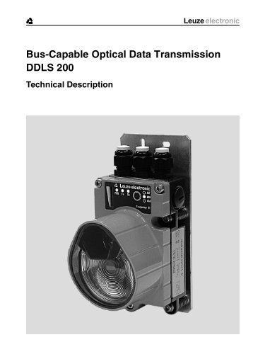 Bus-Capable Optical Data Transmission DDLS 200 - VDT Industrie