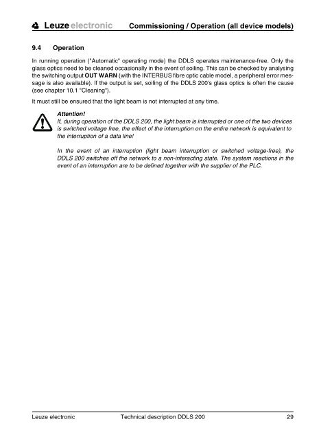 Bus-Capable Optical Data Transmission DDLS 200 - VDT Industrie