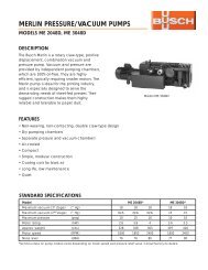 Merlin ME 2048-3048 - Busch Vacuum Technics