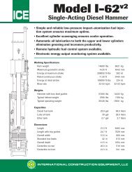 Model I-62v2 Single-Acting Diesel Hammer - ICEUSA