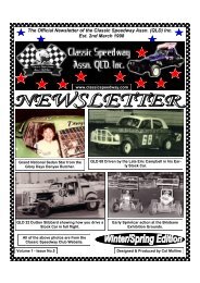 CSAQ Newsletter August 2012 - Classic Speedway Assn QLD