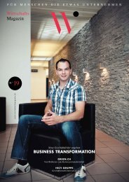 BUSINESS TRANSFORMATION - Wirtschaftsmagazin