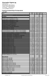 11 06 Preisliste KÃƒÂ¼fe d - Gourmador Zollikofen