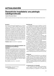 Desnutrición hospitalaria: una patología subdiagnosticada