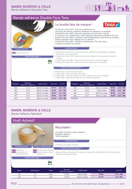 Bande Adhesive et Colle - Easy catalogue