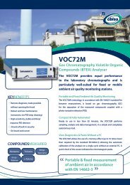 VOC 72M Volatile Organic Compounds Analyser Datasheet - A1 Cbiss