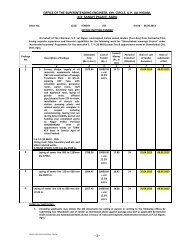 - 1 - OFFICE OF THE SUPERINTENDING ENGINEER, Xth. CIRCLE ...