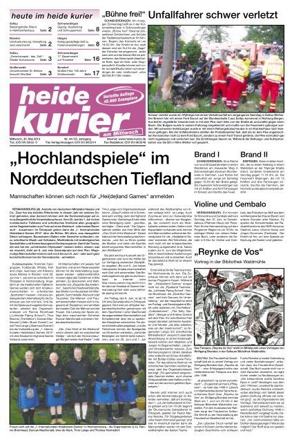 „Hochlandspiele“ im Norddeutschen Tiefland