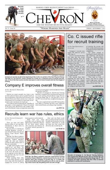 Co. C issued rifle for recruit training - Marine Corps Recruit Depot ...