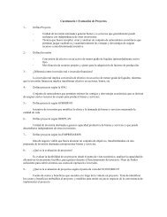 Cuestionario 1 Evaluación de Proyectos 1.- Defina Proyecto ...